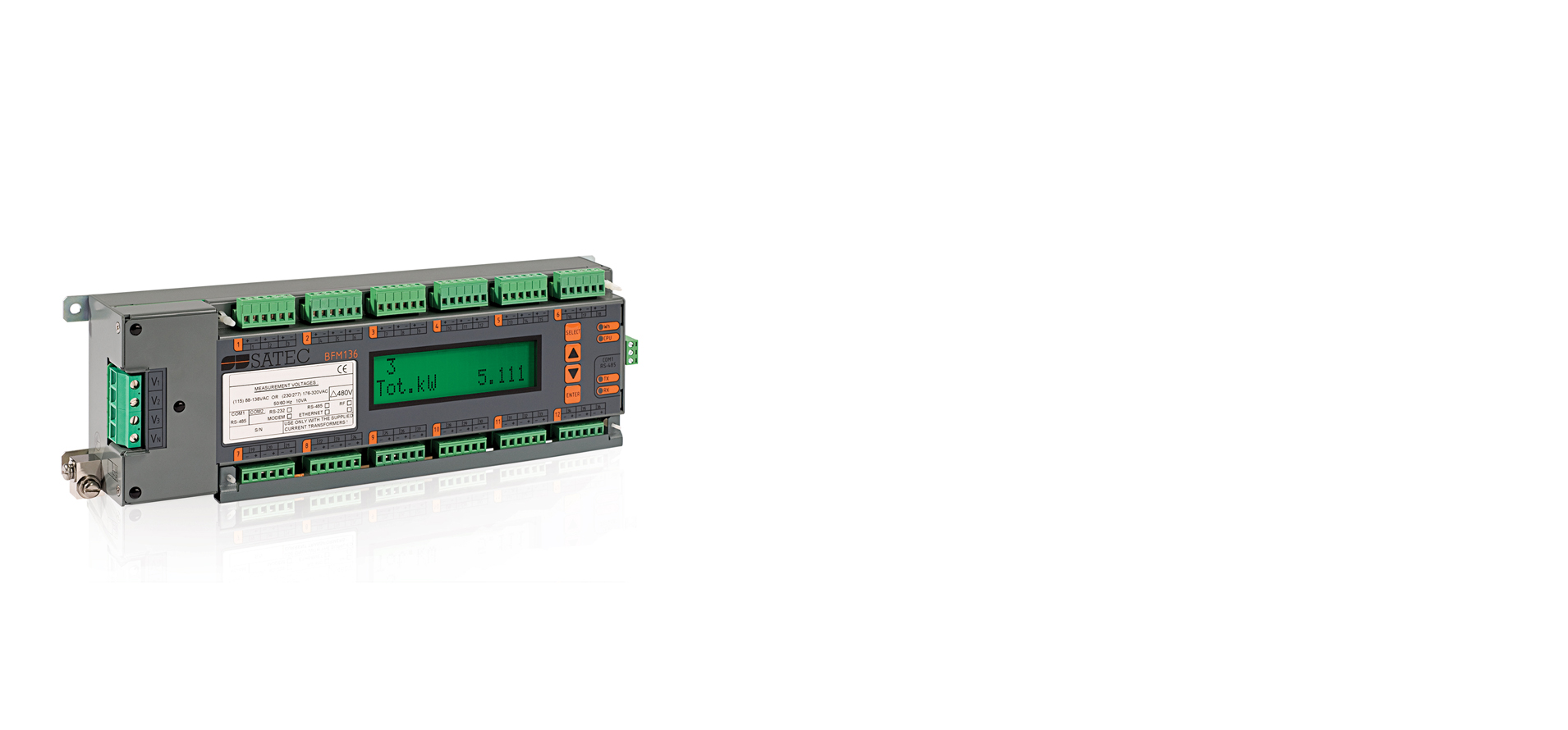 SATEC's Branch Feeder Monitor BFM136 is the next generation energy management metering for multi-point power solutions.